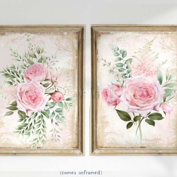 Shabby Chic Wall Art Etsy