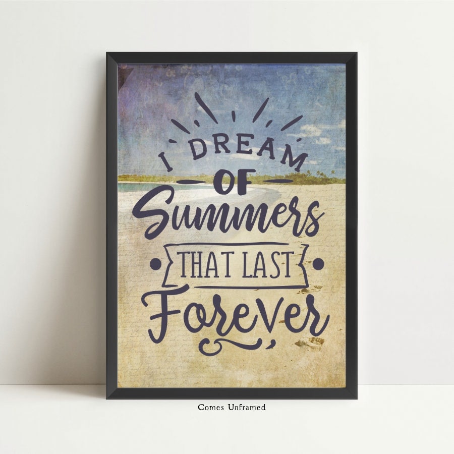 Set of 3 Beach Prints Seaside Quotes Wall Art Nautical Summer - Etsy UK