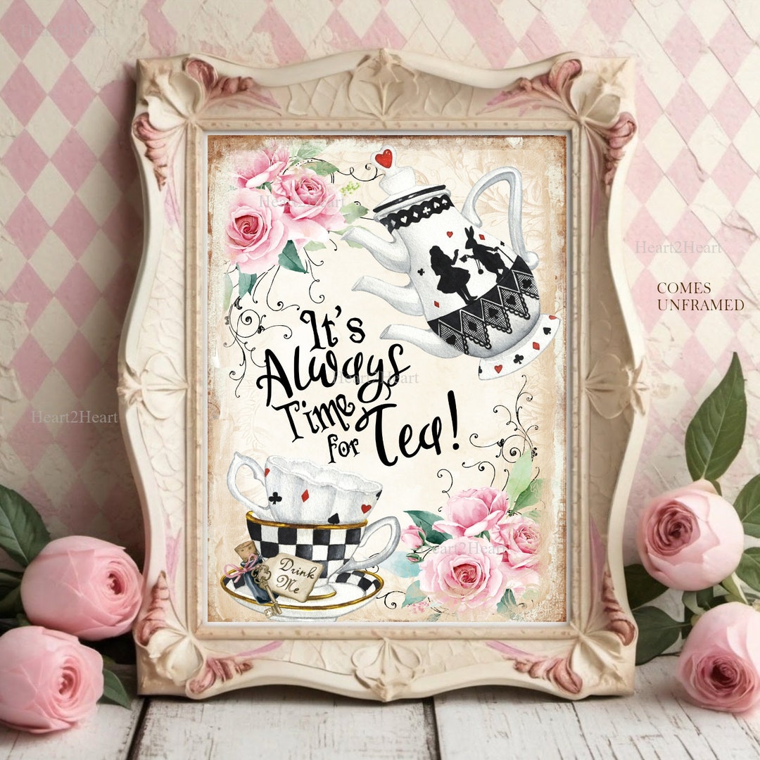 ステンドグラス　　希少絵付　Alice's tea time ステンドグラス 希少絵付 Alice\u0027s tea time ステンドアート