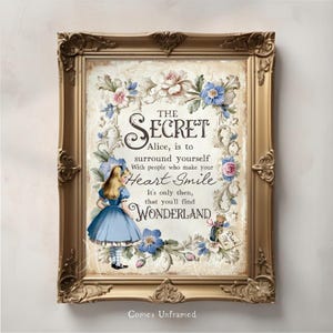Alice in Wonderland Quote Print, Sit With You in the Dark Print ...