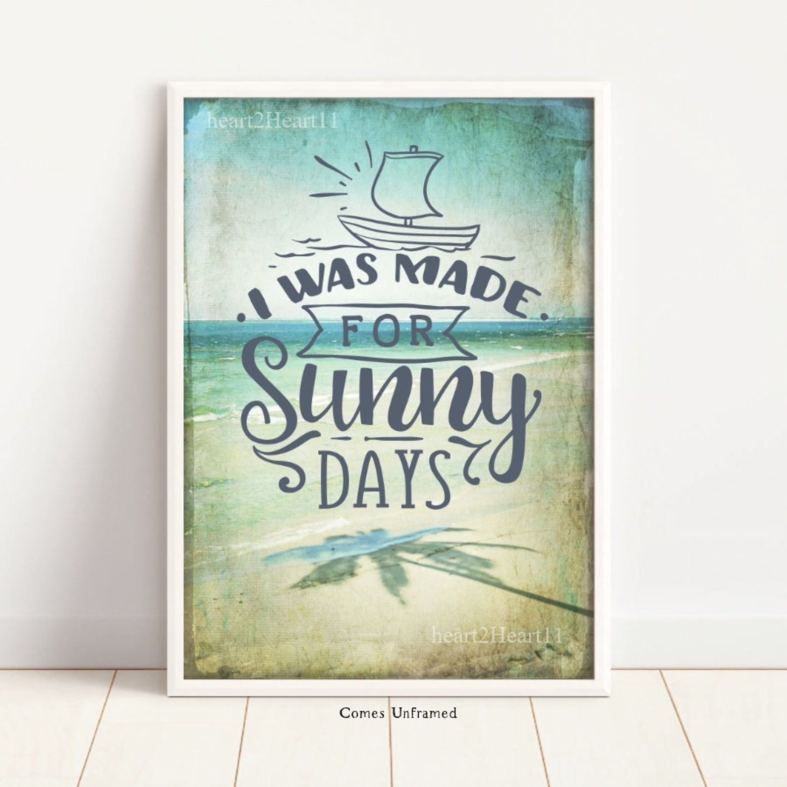 Set of 3 Beach Prints Seaside Quotes Wall Art Nautical Summer - Etsy UK