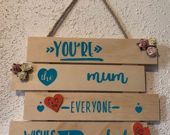 Beautiful Hanging Plaque, Perfect for Mother’s Day x2 choices