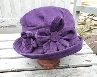 Plum Heathered Cloche Hat - Etsy display picture 1