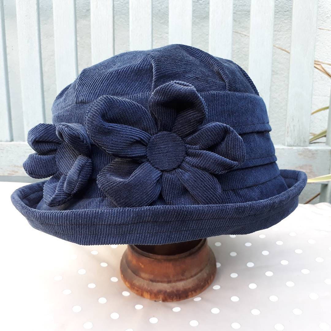 Navy Cloche Hat Navy Blue Cloche Hat 