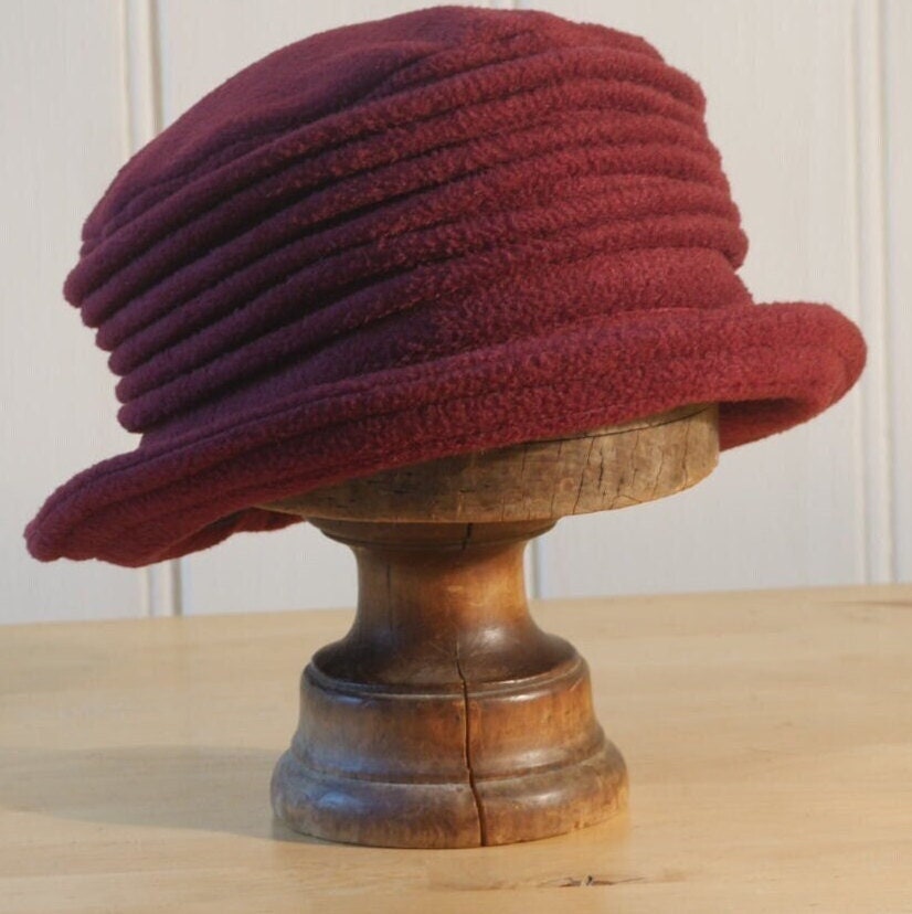 PINS AND NEEDLES Wool Cloche Hat Womens Burgundy Bow Accent One Size Scala Women main image 4