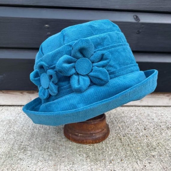 Teal cloche hat clearance