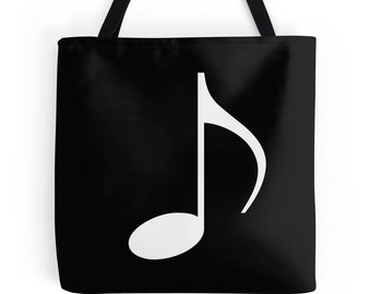 Music Note Tote Bag, Music Gifts, Music Teacher, Music Tote, Band Teacher, Singer Gifts, Voice Teacher