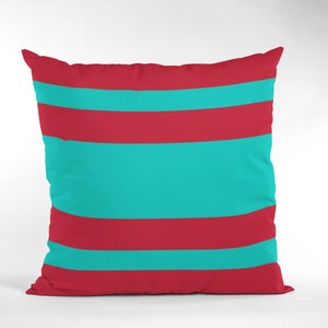 Southwest Pillow Abstract Teal and Red Throw Pillows for Couch Bed Decor or Large Decorative Accent for Outdoor Sofa Etsy Canada