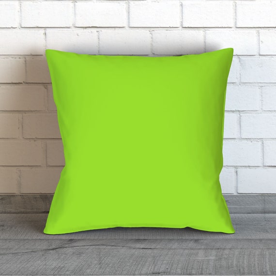 Lime Green Pillow Lime Green Toss Pillow Green Toss Pillow Etsy