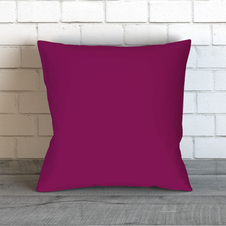 Dark Purple Pillow Plum Throw Pillow Cover Purple Decorative image 1