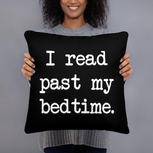 Book Quote Pillow, Reading Quote Pillow, Faux Suede, Book Lover Gift, Reading Nook Pillows, Bibliophile Gift, Librarian Gift, Book Worm Gift