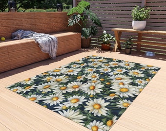 Daisy Area Rug, Daisy Patio Rug, Daisy Outdoor Rug, Daisy Yard Decor