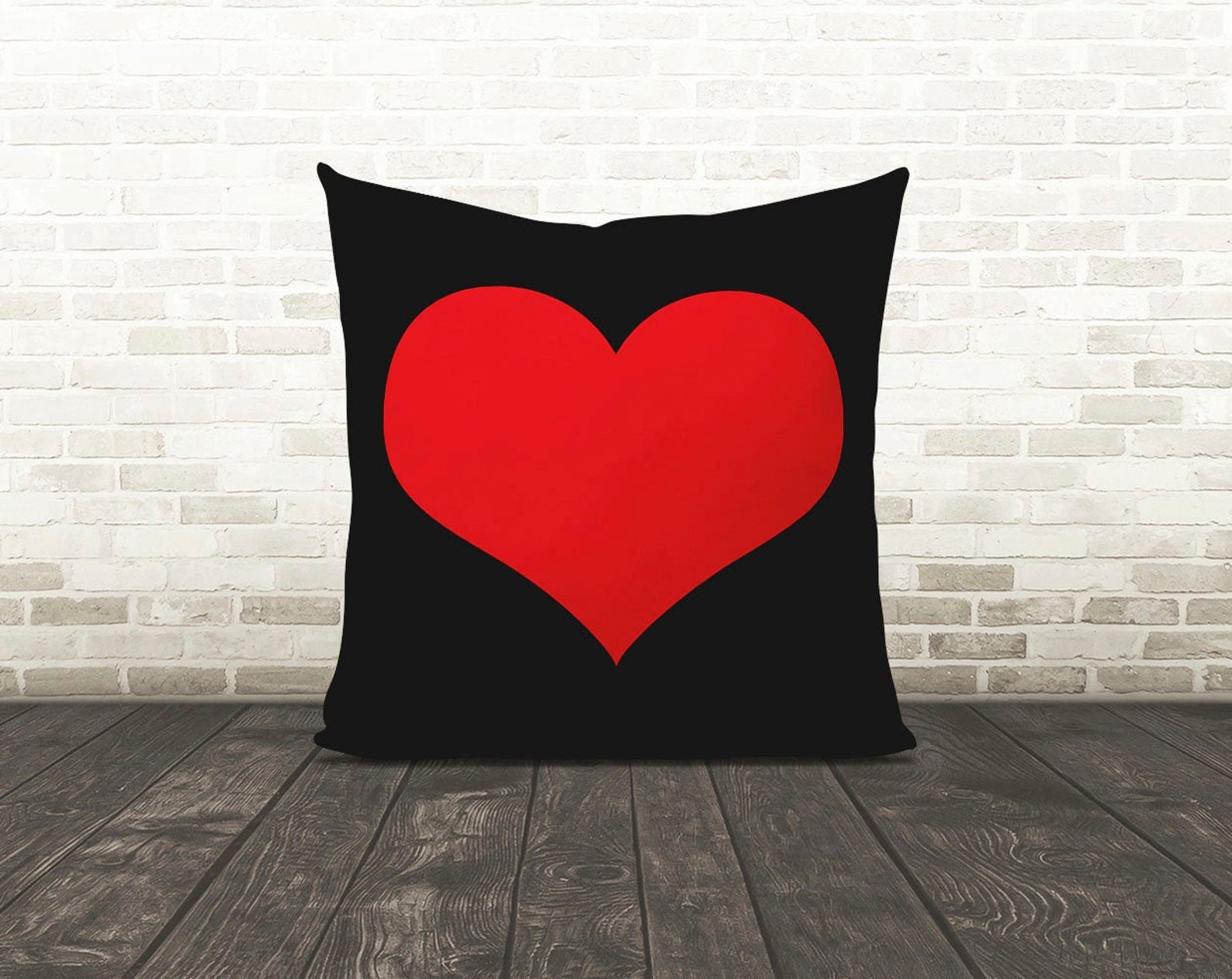 Red Heart Pillow Heart Pillows Red Toss Pillow Red Heart Etsy