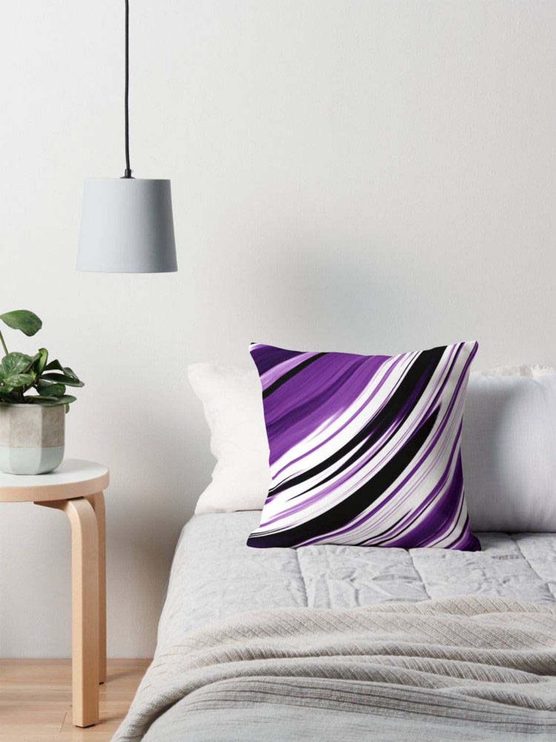 Purple Pillow, Purple Decorative Pillow, Purple Pillow Case, Purple