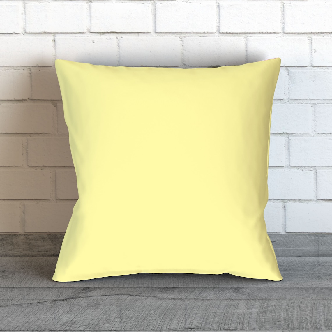 Pale Yellow Pillow Yellow Throw Pillow Yellow Decorative Etsy
