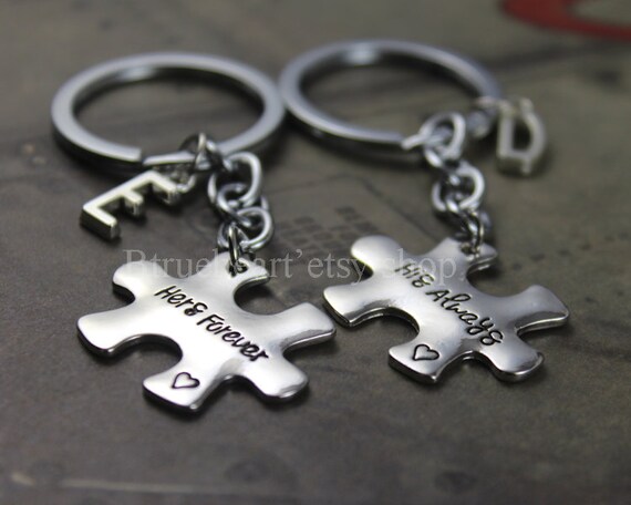 etsy puzzle piece keychain