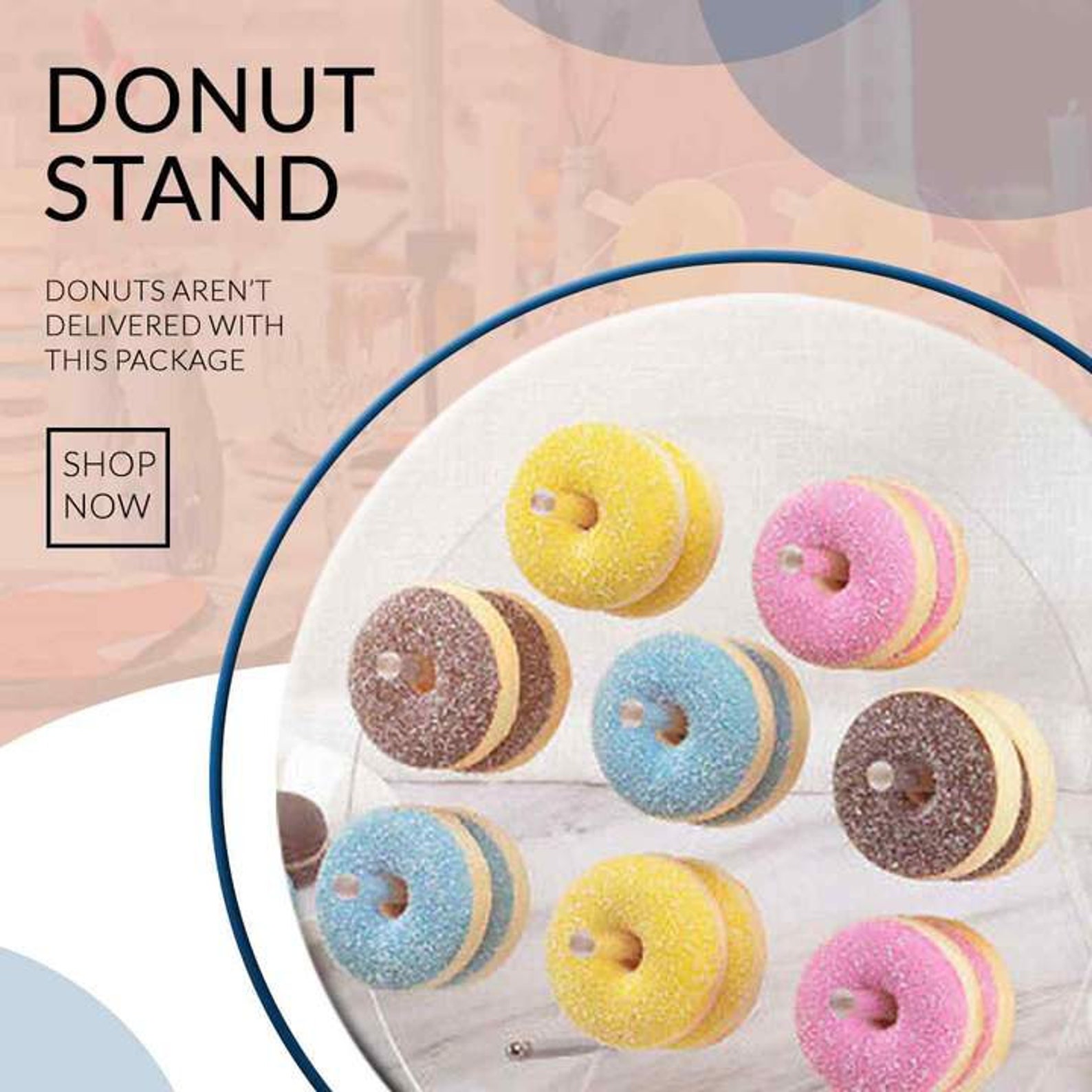 Donut Rack Hold Wall Stand Storage Shelf Acrylic display Etsy