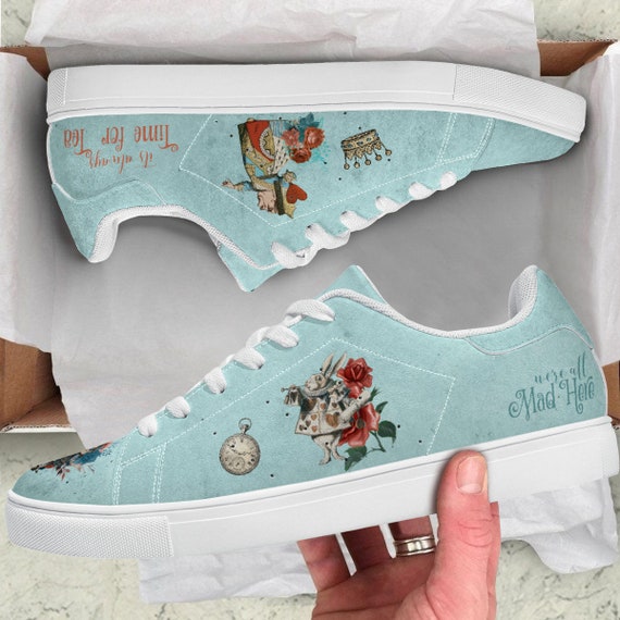 Aqua Blue Alice in Wonderland Summer Trainer Christmas UK 3 4 - Etsy Canada