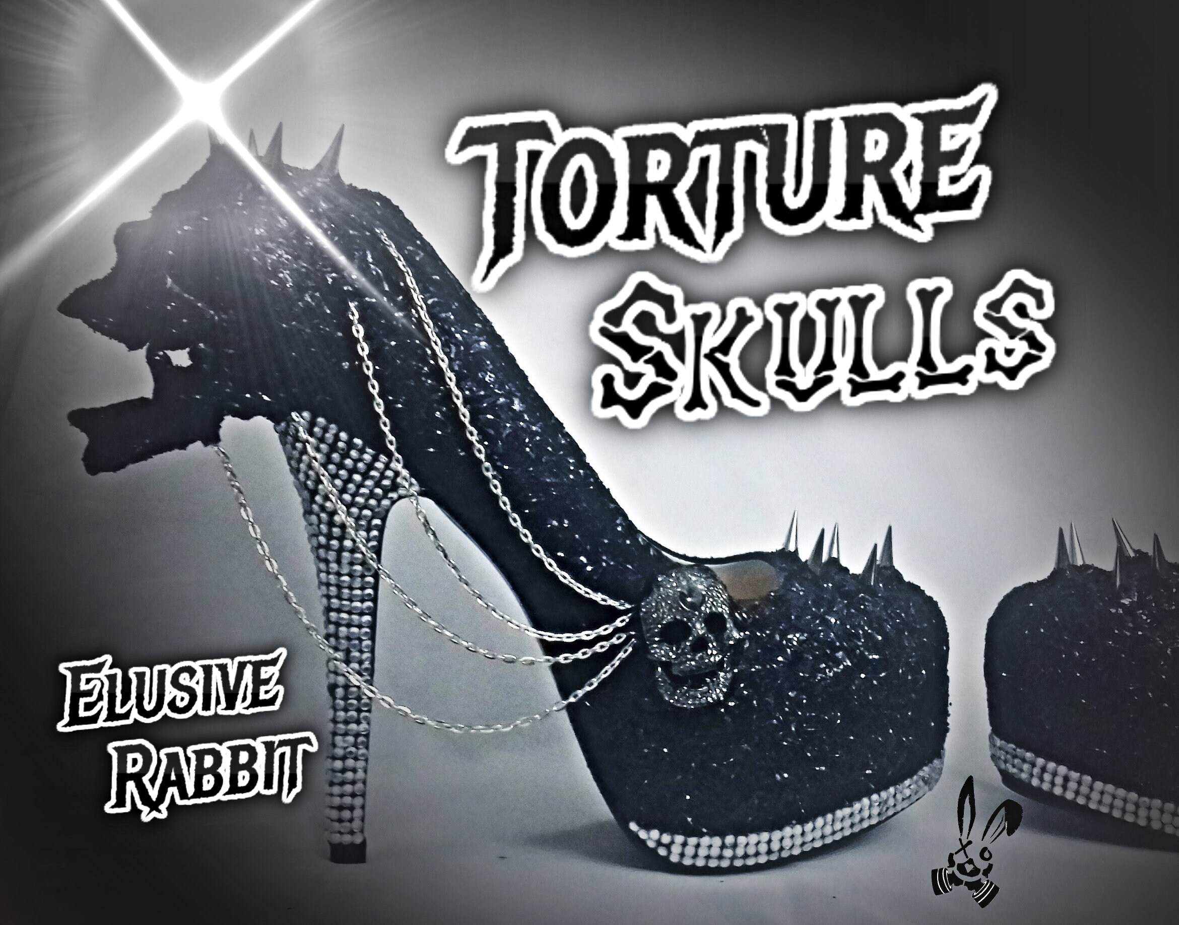 Skull platform cheap heels