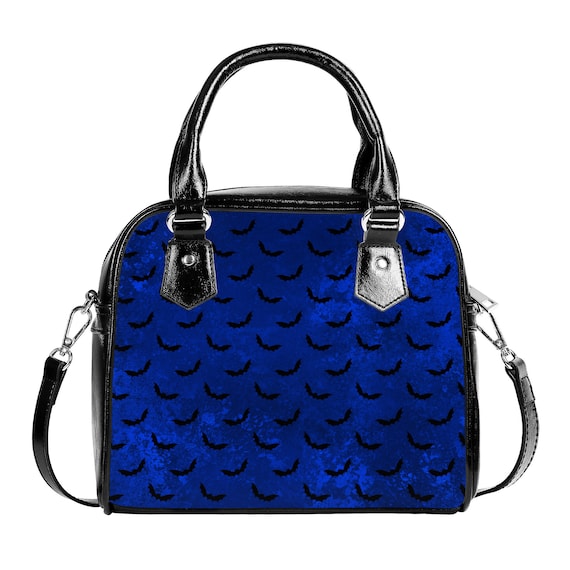 Gothic Coffin Shape Purse Handbag for Women\'s Halloween Shoulder Bag Blue Gothic Coffin Shape Fashion Purses and Handbags for Barbados  main image 2