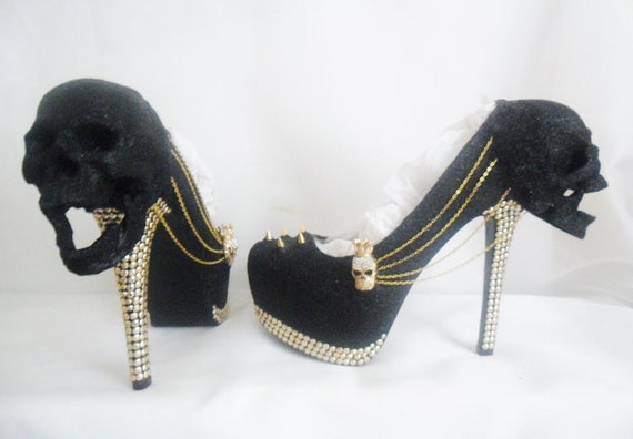 Black platform heels size 5 best sale