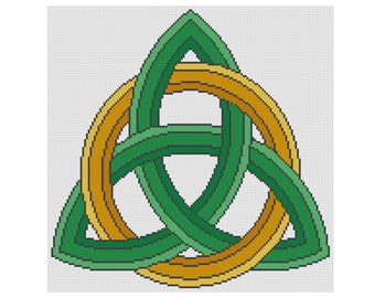 Cross Stitch Pattern Trinity Celtic Knot Celtic Cross Stitch Cowbell Cross Stitch Instant Download PDF