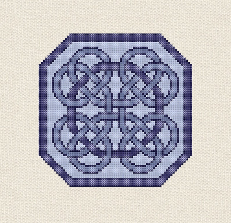 Cross Stitch Pattern Circular Celtic Knot Celtic Cross Etsy