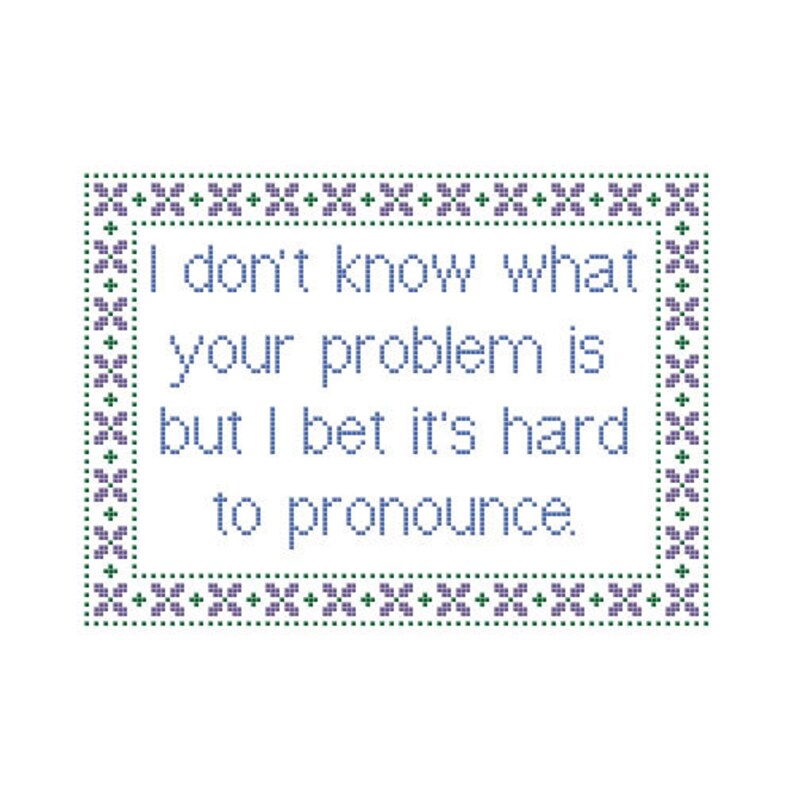 Cross Stitch Pattern Funny Counted Cross Stitch Chart Etsy