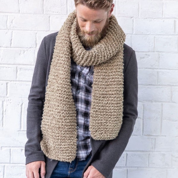 Hand Knit Alpaca Wool Scarf: Lightweight Unisex Winter Accessory
