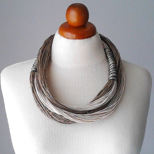 Linen Cord Necklace - Etsy