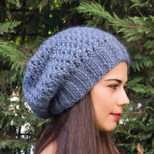 Slouchy hat Slouchy beanie Womens gift women knit hat womens crochet hat winter hat women slouchy beanie women boho hat crochet hat