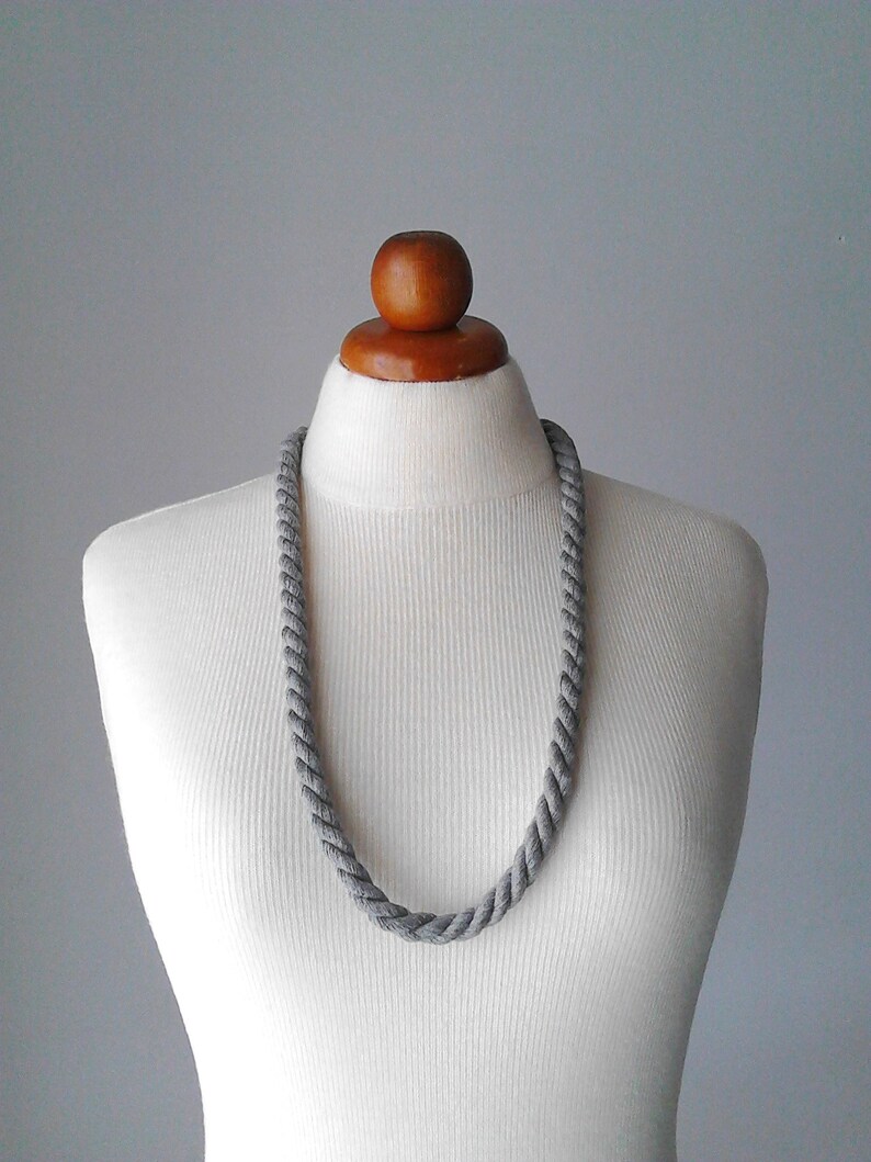 Cord Jewelry Rope Necklace Spiral Necklace Cord Necklace Rope Etsy