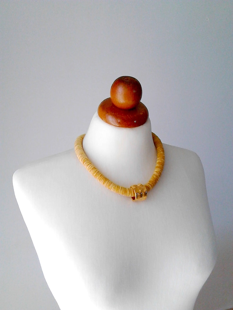 Ring necklace rope necklace rope statement necklace rope jewelry circle necklace gold ring necklace chic necklace thick necklace gift women