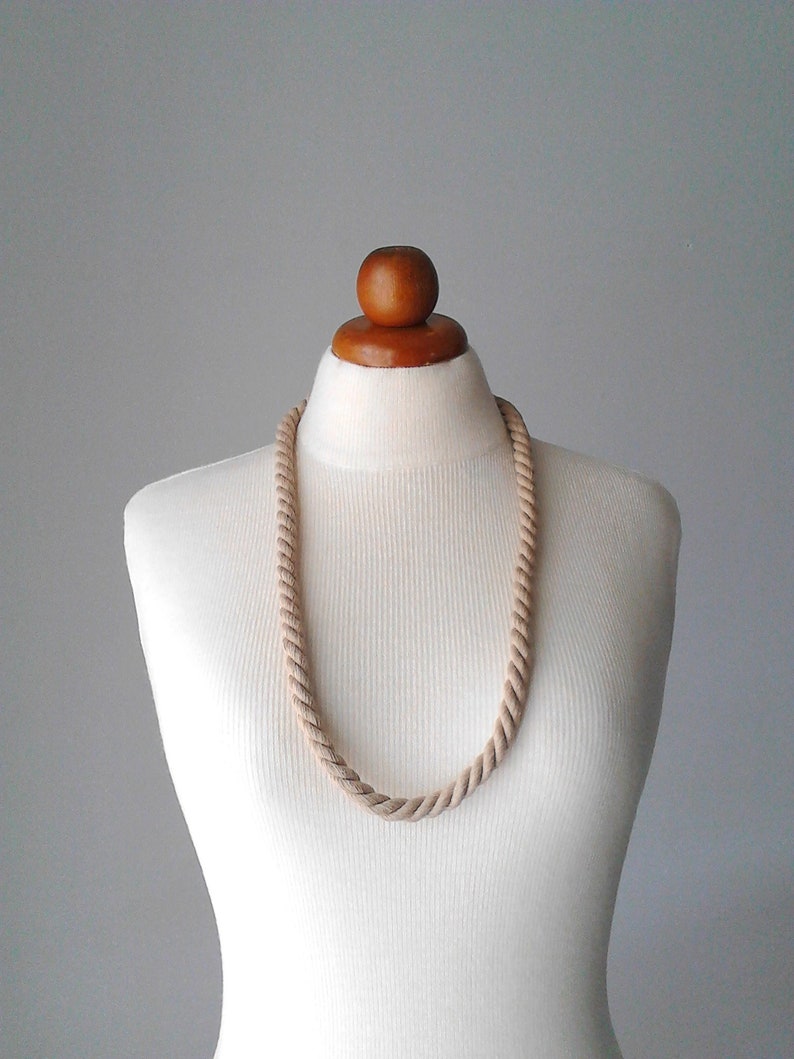 Cord Jewelry Rope Necklace Spiral Necklace Cord Necklace Rope Etsy