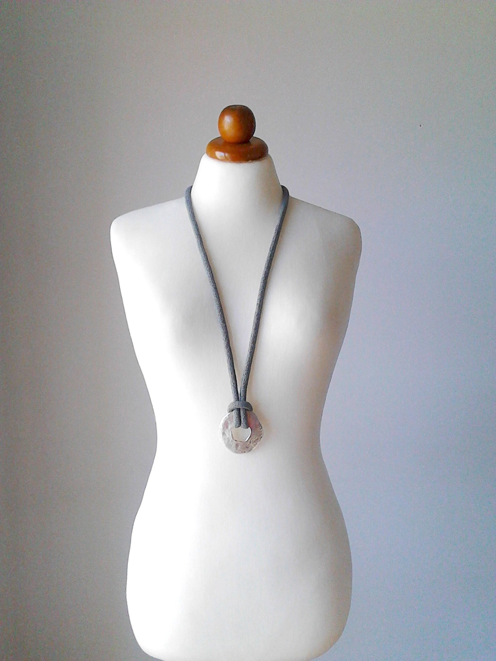 Long necklace gold circle necklace long pendant necklace gold Etsy