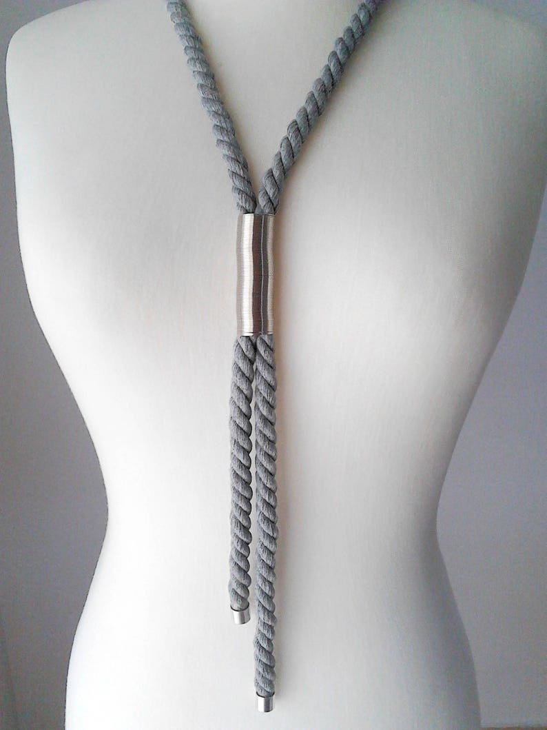 Cord Jewelry Rope Necklace Spiral Necklace Cord Necklace Rope Etsy