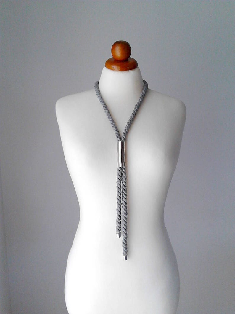 Cord Jewelry Rope Necklace Spiral Necklace Cord Necklace Rope Etsy