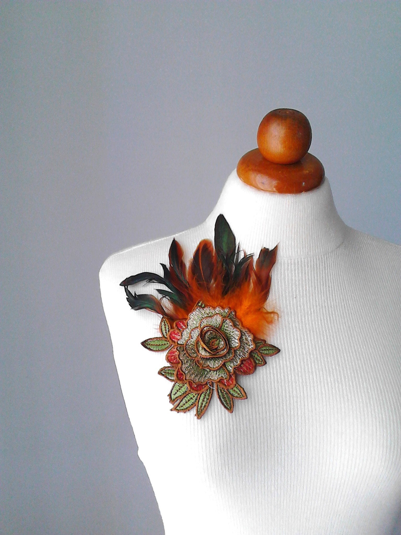 Cloth Brooch, Colored Floral Brooch, Scarf Pin, Fabric Brooches