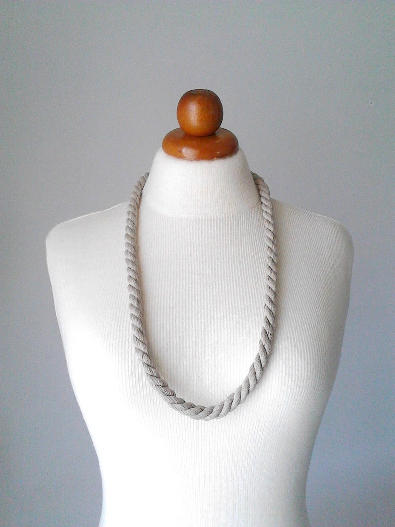 Cord Jewelry Rope Necklace Spiral Necklace Cord Necklace Rope Etsy