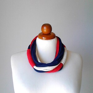 Bib necklace 4th of July 4th american flag patriotic jewelry independence day USA flag red white and blue necklace blue red white jewelry image 6