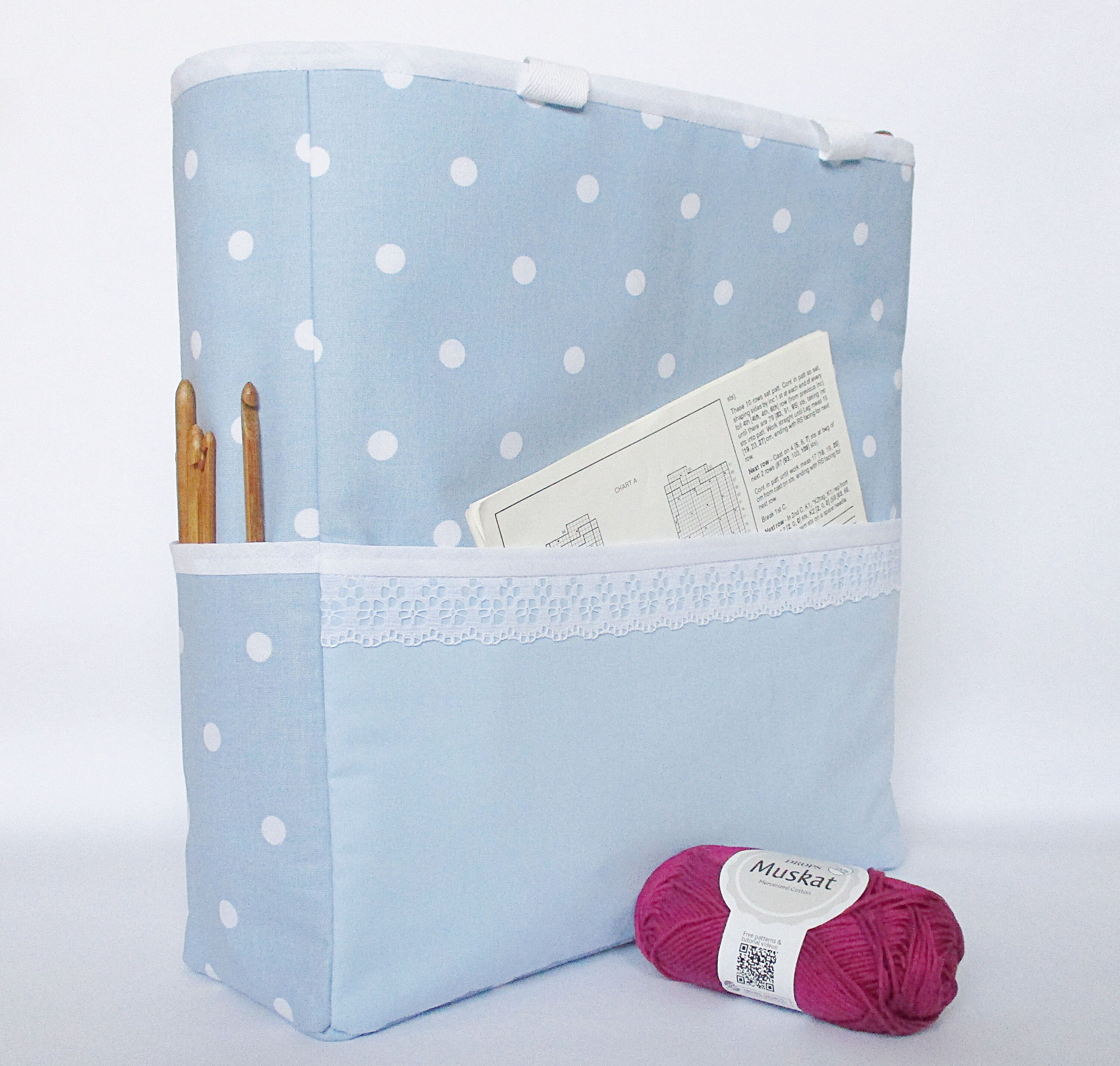 Handmade Knitting Bag craft storage bag crocheting bag Etsy