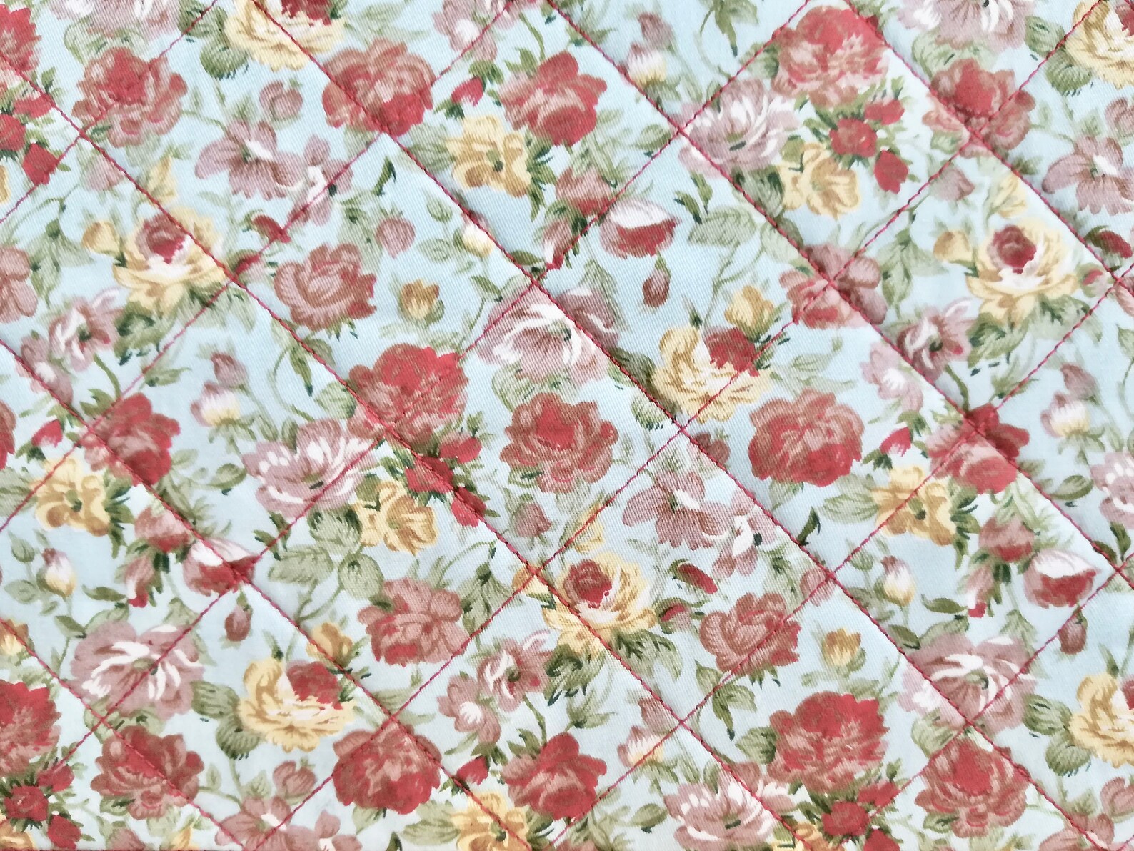 Handmade pink quilted table mats set of 4 floral Etsy