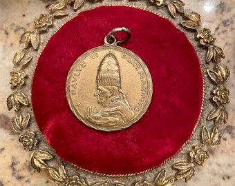 1975年 スターリングシルバー バチカン市国 教皇パウルス6世記念メダル