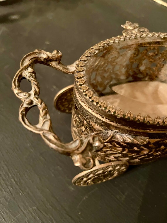 Antique Gold Coach Carridge Syle Casket Jewelry B… - image 4