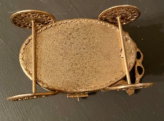 Antique Gold Coach Carridge Syle Casket Jewelry B… - image 3