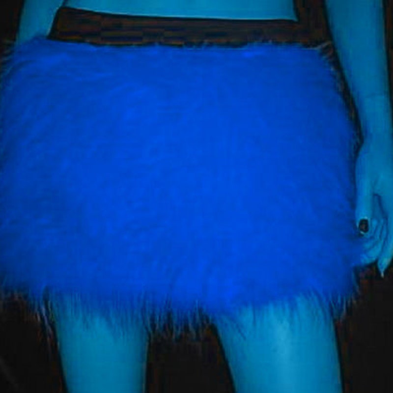 Fur Knit Fluffy Short-Skirt main image 1