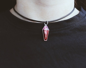 Blood Red Coffin Choker