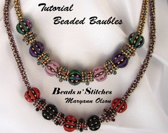 how to make beaded baubles