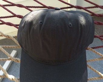 Plain Black Hat with a Metal Adjustable Buckle