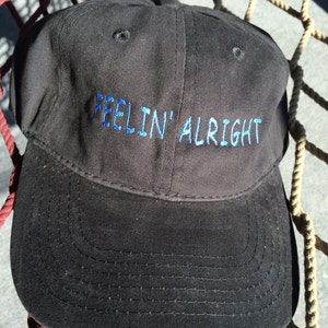 Feelin' Alright- Black w/Blue Lettering